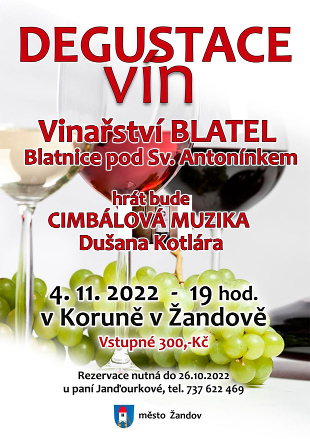 Degustace vín vinařství Blatel