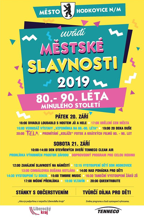 Městské slavnosti 2019 program