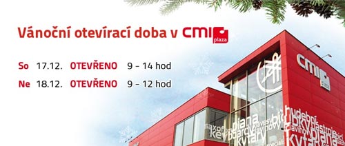 Vánoční otevírací doba v CMI plaza