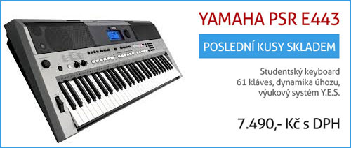 Doprodej keyboardu Yamaha PSR E443